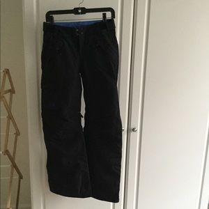 Black north face snow pants
